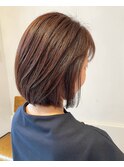 肩上内巻きボブ