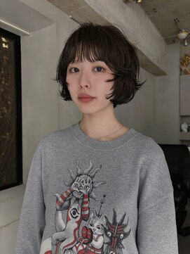 フィルムス 表参道(FILMS) ココアベージュ/黒髪/クラゲヘアー/オリーブグレー/ボブ/表参道