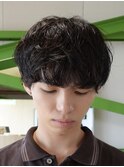 メンズ/センターパート/似合わせカット／ニュアンスパーマ