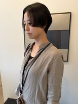 アンフェインド02(UNFEIGNED 02) ダークパープル/ナチュラルショート/夏のヘアアレンジ/伏見