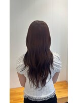 ビューバイネオリーブ 用賀店(Beau'r by neolive)&nbsp;ストレートパーマ縮毛矯正ダークパープル夏ミルクブラウン[用賀]