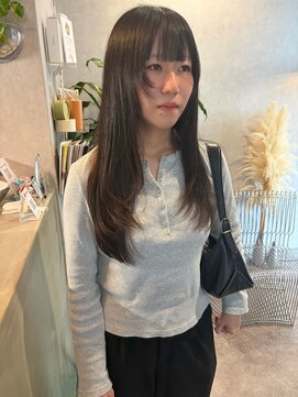クプラ(Qpula) レイヤーカット+フェイスレイヤー+髪質改善縮毛矯正/福岡/大濠