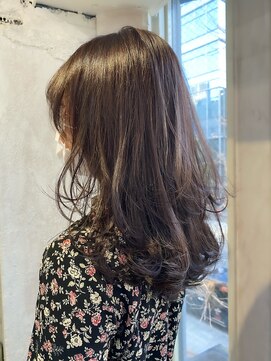 アリー 原宿 表参道(ALLY) 10代20代30代【ALLY宍戸】大人レイヤー×ラベンダーブラウン