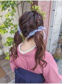 #ツインテール #ロング #ブラウン #カラー