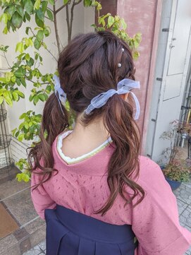 ボアップ 新居浜店(boappu) #ツインテール #ロング #ブラウン #カラー
