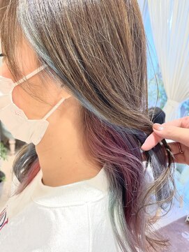 ネオリーブソラ 相模大野店(Neolive sola) 大人かわいいユニコーンカラー◎インナーカラー