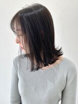 フォーク FOLK&nbsp;【FOLK】地毛風ダークグレージュ☆似合わせ外ハネボブ♪