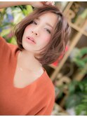 センターパートフレンチガーリー前下がりボブa志木20代30代40代