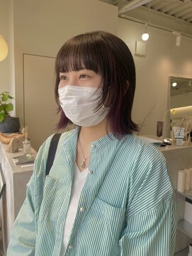 グリーン(green) お顔まわりレイヤー×イヤリングカラー