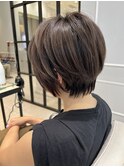 軽やかショートボブ　グラデーションカラー　【銀座】