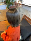 透明感アッシュブラウン