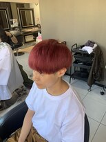 アイズ 海老名(AIZU) ダブルカラーケアブリーチカラー王道マッシュショートナチュラル