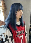 【MANA】ブリーチ/青髪/刈り上げ/派手髪/ハイトーン