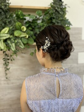 ロカット サロン(Roquat Salon) シニヨンお呼ばれヘアアレンジ【バイカルテ/立川/立川南/立川】