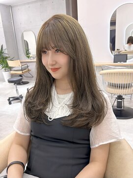 サンド 池袋(sand) 韓国風ヘア/レイヤーカット/ベージュカラー/顔周りカット