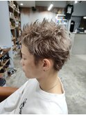 スパイキーショート　ミルクティーカラー