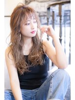 アンスリウム 吹田(Anthurium)&nbsp;ミディアムレイヤー/大人可愛い/髪質改善/シースルーバング