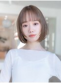 レイヤーボブハッシュカットワイドバング似合わせイメチェン
