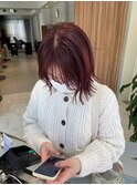 <入佐ひなの>大人暖色系カラー/ローズレッド/ワインレッド
