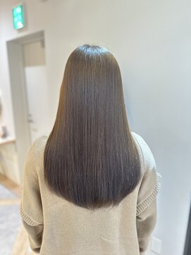 アンド ラ ブランシュ(&.La Blanche) 顔型別ヘアスタイル特集/ピンクブラウン/エアリーロング