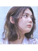 ハイライト/波巻き/ウェーブパーマ/ハイライトカット/ボブカット