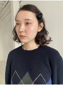 ゆるふわパーマにヘアピンアレンジ
