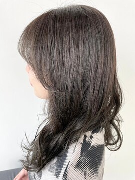 イーストハムアネーロ(EAST HAM anello) ゆるふわレイヤー/ミディアム/ダークアッシュ