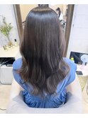 ★くびレイヤーふんわりカール艶髪白髪染めオリーブカラー