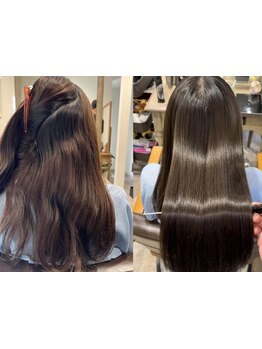 縮毛矯正・髪質改善に特化した美容師がこだわり抜いた薬剤で、自然なストレートを実現☆[田町.芝浦]