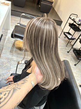 ブレンド 渋谷(BLend) 前髪アンブレラカラーこなれミディイメチェンウェーブパーマ