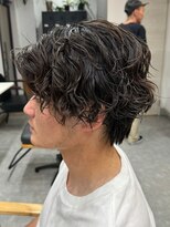 フゥ 宇都宮(FeU) 波巻きパーマメンズパーマメンズヘアツーブロックツイストパーマ