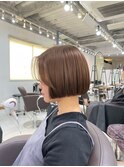 横浜/mikiya指名/切りっぱなしボブ/髪質改善縮毛矯正