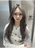 韓国へア/ブリーチ/顔周りカット/ハイトーン/レイヤーカット/