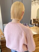 ヨハク 大阪梅田中崎町(yohaku)&nbsp;<10>切りっぱなしショート×ブリーチ♪メンズカットも人気