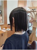 切りっぱなしボブ