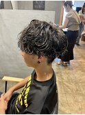 波巻きパーマ