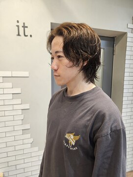 イット(it.) it. YUI メンズロングヘア 平成風ヘア