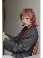 スタンウッド(STAN WOOD)&nbsp;ウルフ/ピンクベージュ/ダブルカラー