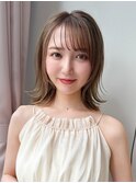 似合わせカット/レイヤーミディアム/外ハネ/２０代３０代