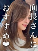 上品な大人レイヤー 結べるレイヤーカット