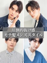 ブロッサム 東久留米店(Blossom)&nbsp;メンズ◎リバースセンターパート×黒髪フェザーパーマ