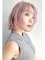 シャルムバイルーチェココ(CHARME by Lu'ce coco)&nbsp;透明感ピンクでつくる柔らかボブ
