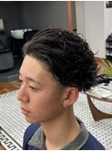 MEN’S/サーフカール/刈り上げセンターパート/表参道駅/青山 