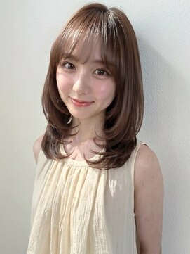 カバーヘア ブリス 戸田公園西口店(COVER HAIR bliss) ブリーチなしハッシュカット/オリーブベージュレイヤーp戸田公園