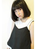 【morio池袋】黒髪ボブ×ストレートバング