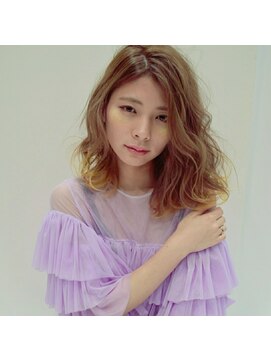 ナンブスカイ(nambu-SKY) ガーリー×ネオンイエローのグラデーションカラー