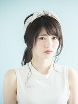 スリーバイキープ 尾山台(THREE by KEEP)&nbsp;【THREEbyKEEP、尾山台関谷】黒髪ミディアムヘアアレンジ