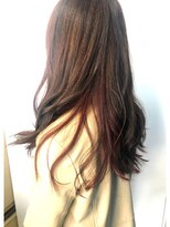 コピーヌ 高田馬場店(Copine)&nbsp;温かみのある可愛さ☆ココアブラウン×インナーチエリーレッド☆