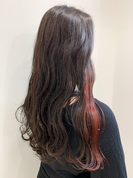 アッシュ 二子玉川店(Ash) インナーカラー マゼンタ