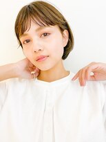 ネイヴィル オモテサンドウ(navile omotesando)&nbsp;アッシュブラウン×ナチュラルワンカールボブ